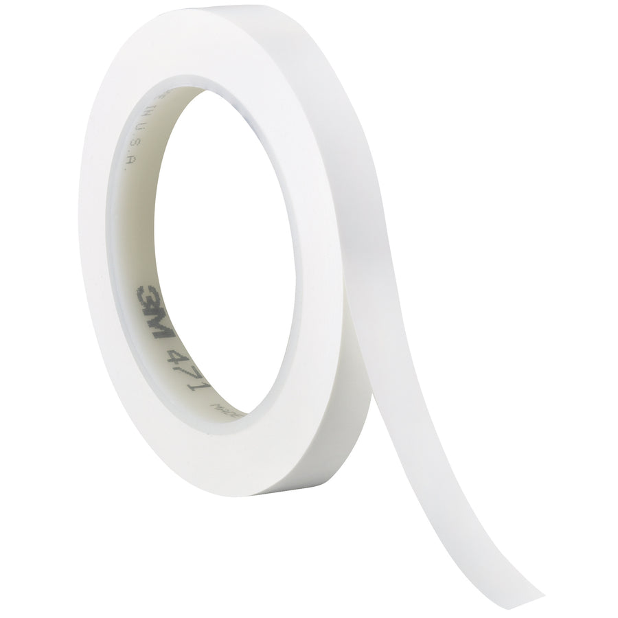 3M Vinyl Tape 471 delivers fast, no-mess adhesion for case sealing, splicing, and color coding on high-speed packing lines. The 5.2 mil rubber-backed vinyl bonds instantly to most surfaces‚no dripping, drying, or cleanup required. Case of three 1/4" x 36-yard rolls keeps your line running without interruption.