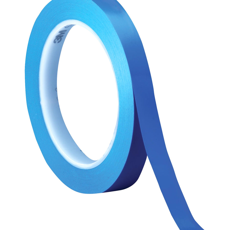 1/4 in x 36 yd 5.2 Mil Blue 3M 471 Vinyl Tape 144/Case T961471BL