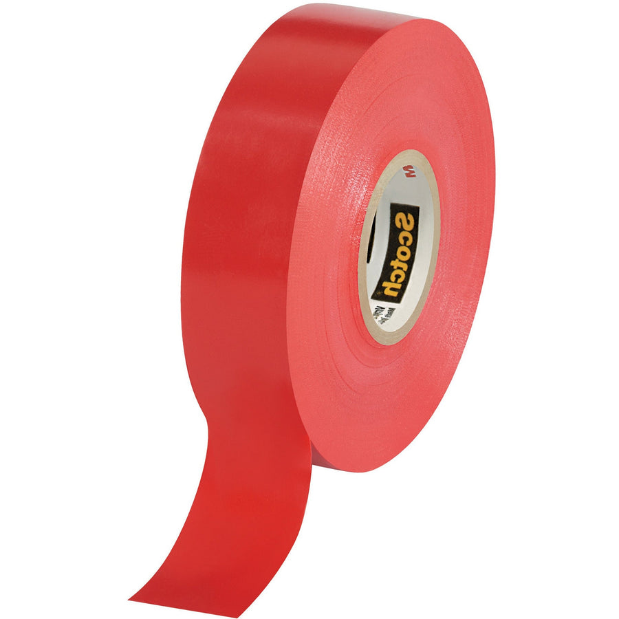 3/4 in x 66 ft 7 Mil Red Vinyl Electrical Tape 100/Case T964035R