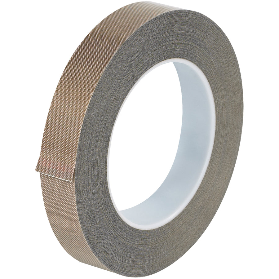 Protect your heat sealing equipment and eliminate cleanup time with this 3/4" x 36 yds PTFE glass cloth tape. The non-stick 3.0 mil surface prevents adhesive buildup on hot wire contacts and heat plates, keeping your packing line running efficiently. One roll per case–ready to integrate into your production setup.