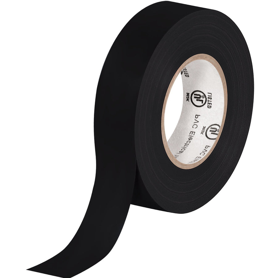 3/4 in x 20 yd 7.0 Mil Black Vinyl Electrical Tape 200/Case T964618