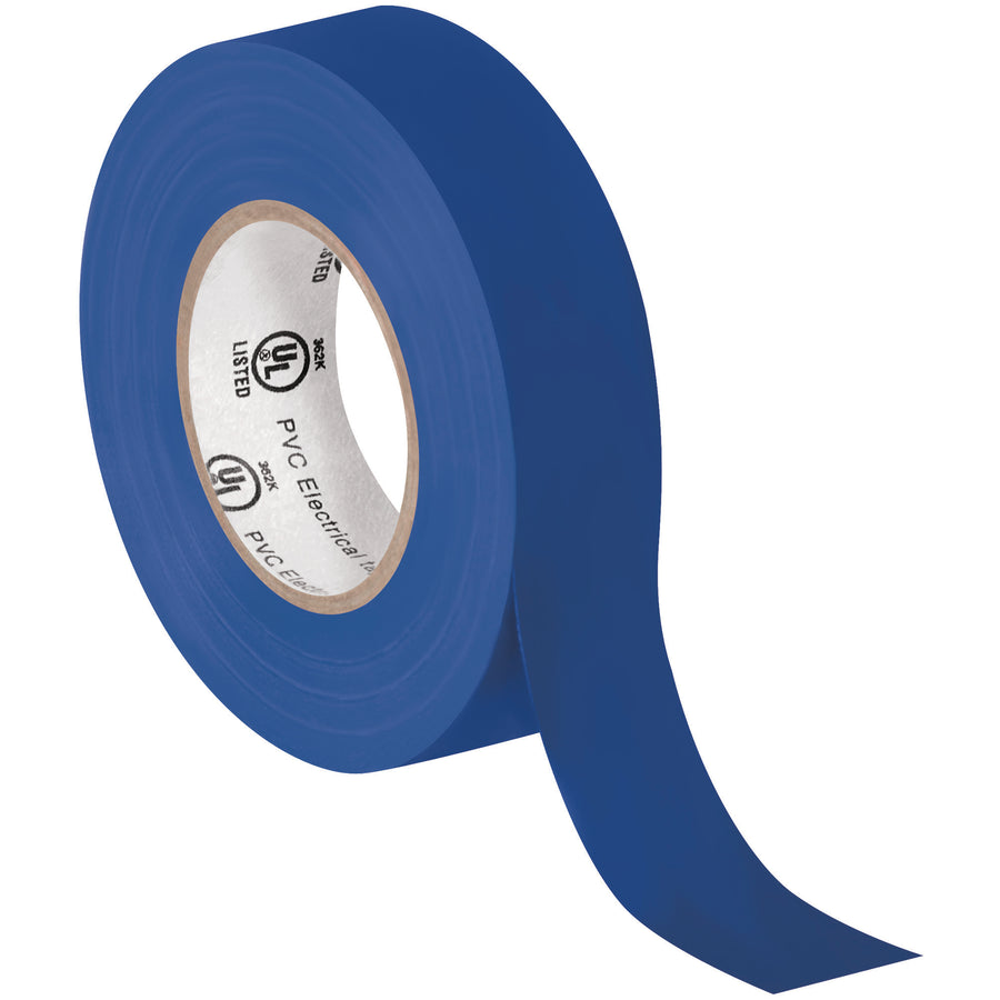 UL-listed vinyl electrical tape designed for high-voltage cable splices, repairs, and color-coded installations. 3/4" x 20 yards per roll, 7 mil thickness for superior adhesion and durability. Case of 10 rolls provides extended coverage for maintenance teams and production lines.