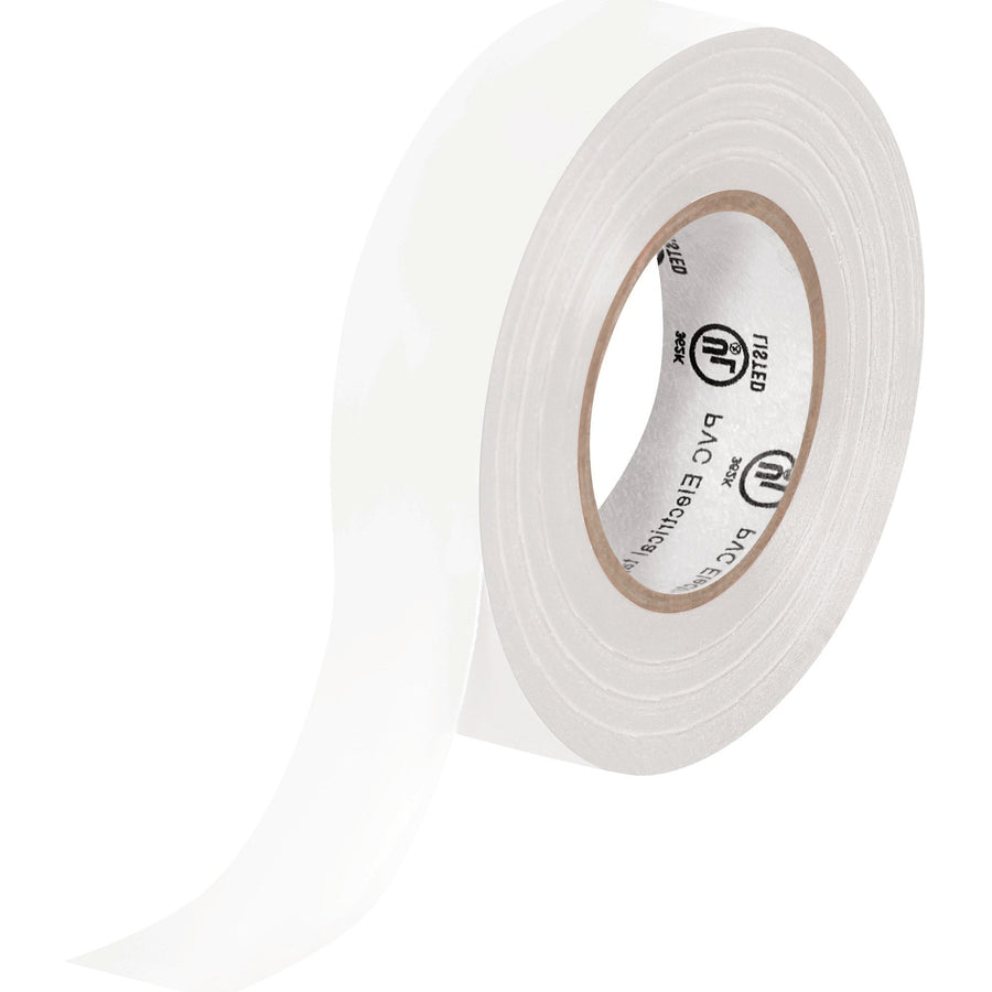 3/4 in x 20 yd 7.0 Mil White Vinyl Electrical Tape 10/Case T96461810PKW