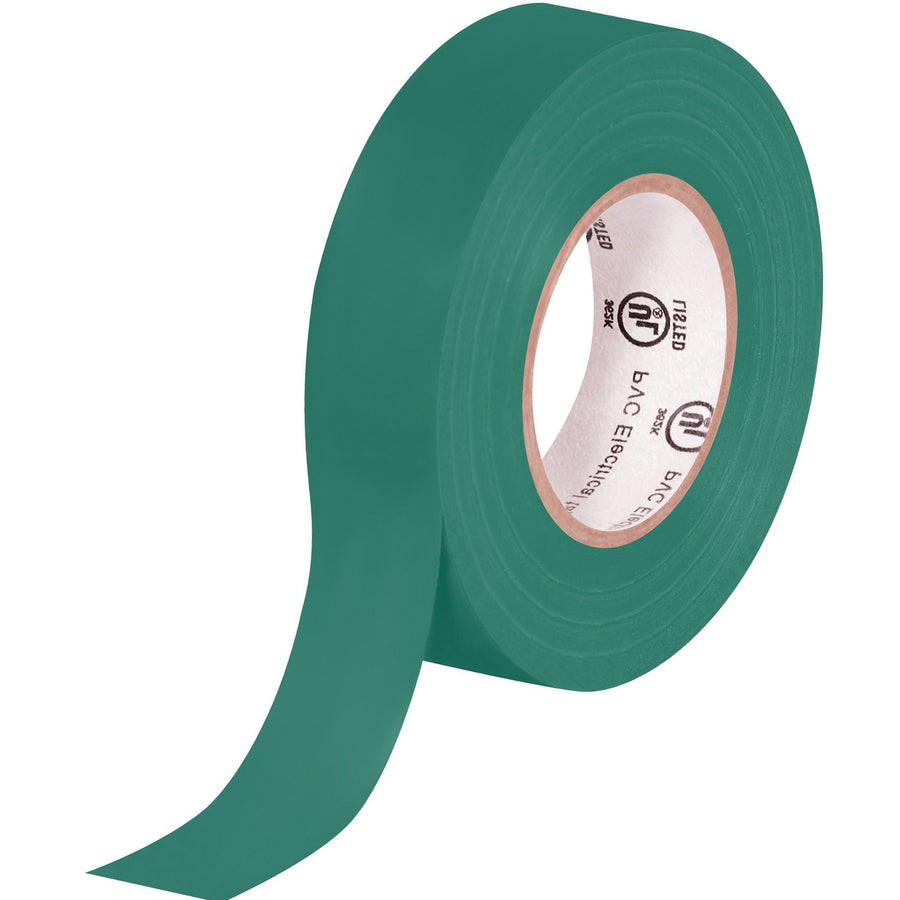 3/4 in x 20 yd 7.0 Mil Green Vinyl Electrical Tape 200/Case T964618G