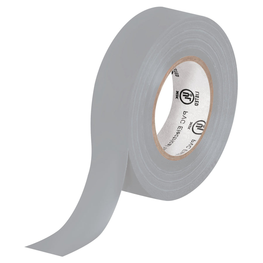 3/4 in x 20 yd 7.0 Mil Gray Vinyl Electrical Tape 200/Case T964618GT
