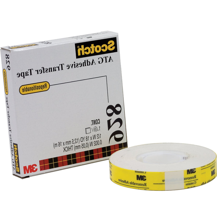 3/4 in x 18 yd 2.0 Mil Repositionable Adhesive Transfer Tape 6-Pack T9649286PK