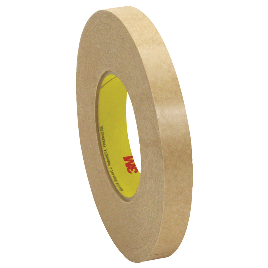 High-performance 3M 9498 adhesive transfer tape hand rolls deliver superior wet grab and flying splice characteristics for packing line speeds exceeding 2,000 FPM. This 3/4" x 120 yds double-coated transfer tape features acrylic adhesive on densified kraft paper liner for excellent UV resistance and adhesion to high and low surface energy plastics. Order by the case of 48 rolls and streamline your case sealing operations.