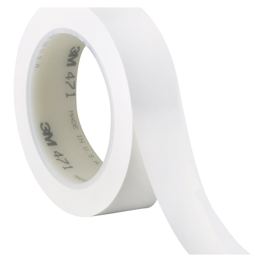 1 in x 36 yd 5.2 Mil White Vinyl Safety Tape 3-Pack T9654713PKW