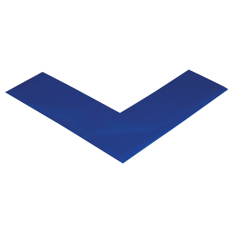 6x6x2 Blue PVC Safety Tape Angles 24/Case T9662B