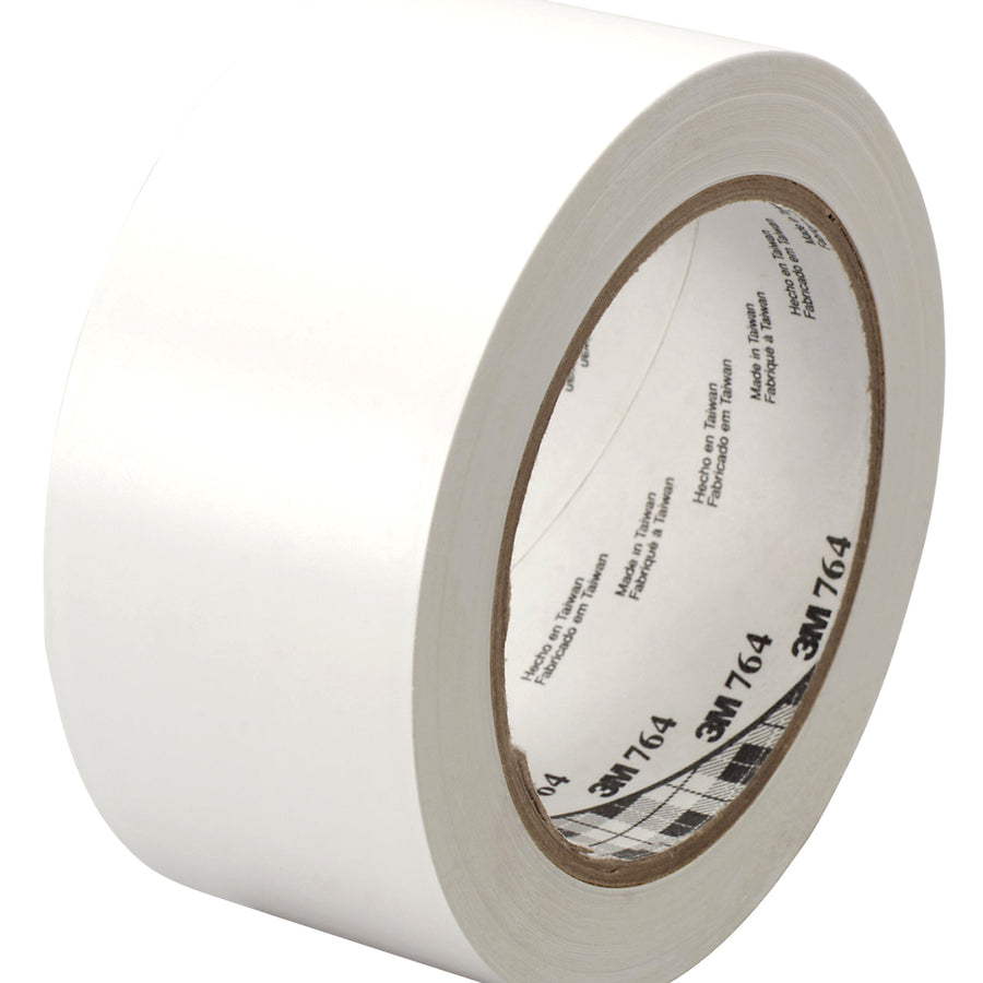 2 in x 36 yd 5.0 Mil White 3M 764 Vinyl Tape 24/Case T967764W