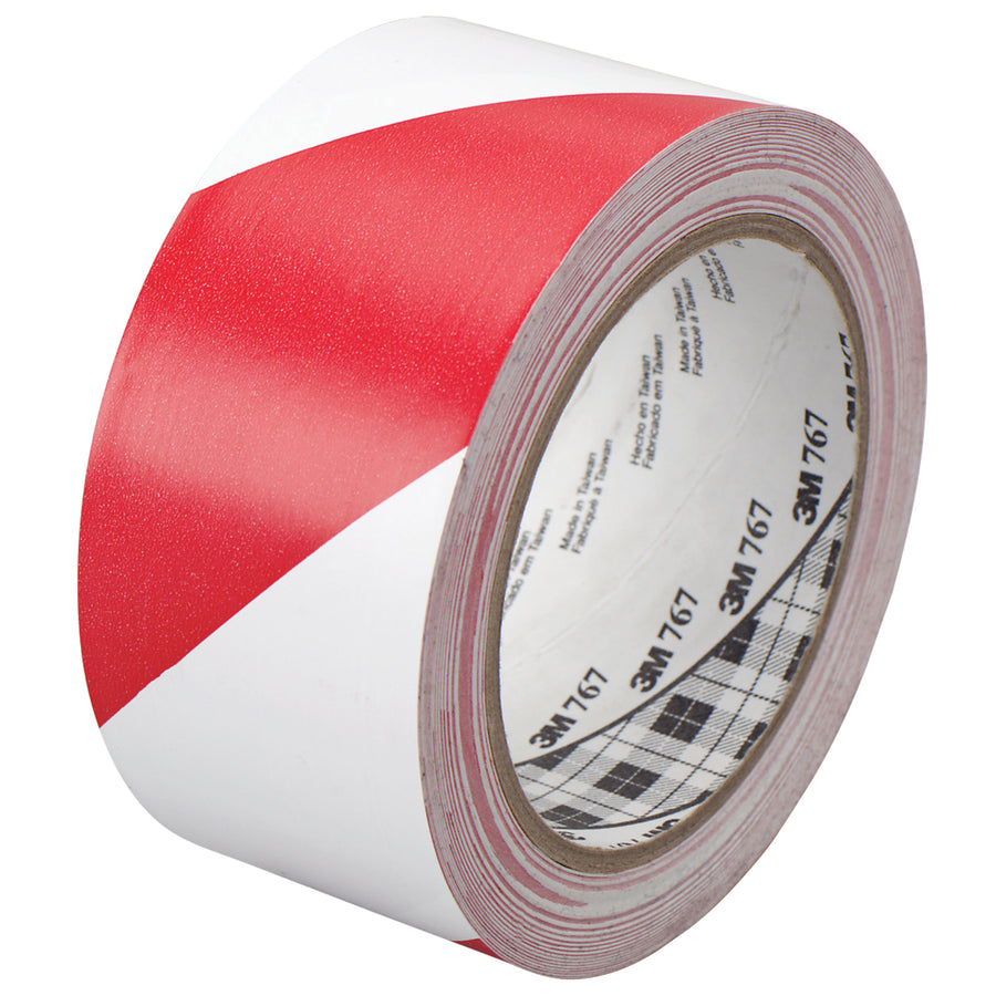 Mark safety zones and emergency escape routes instantly with 3M's proven 767 safety stripe vinyl tape. This 2" x 36 yard roll features 5.0 mil durable vinyl with aggressive rubber adhesive for immediate stick-on application‚no dripping, drying, or cleanup required. Case of 24 rolls delivers bulk efficiency for busy packing lines and facility maintenance.