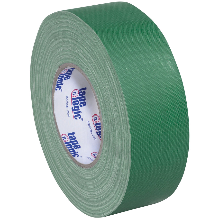 Heavy-duty 11 mil green gaffers tape designed for packing line supervisors who need reliable adhesion without residue cleanup. 2" x 60 yds per roll, 36 lb tensile strength, sold as case of 24 rolls. Indoor/outdoor rated for concrete, wood, and carpet applications.