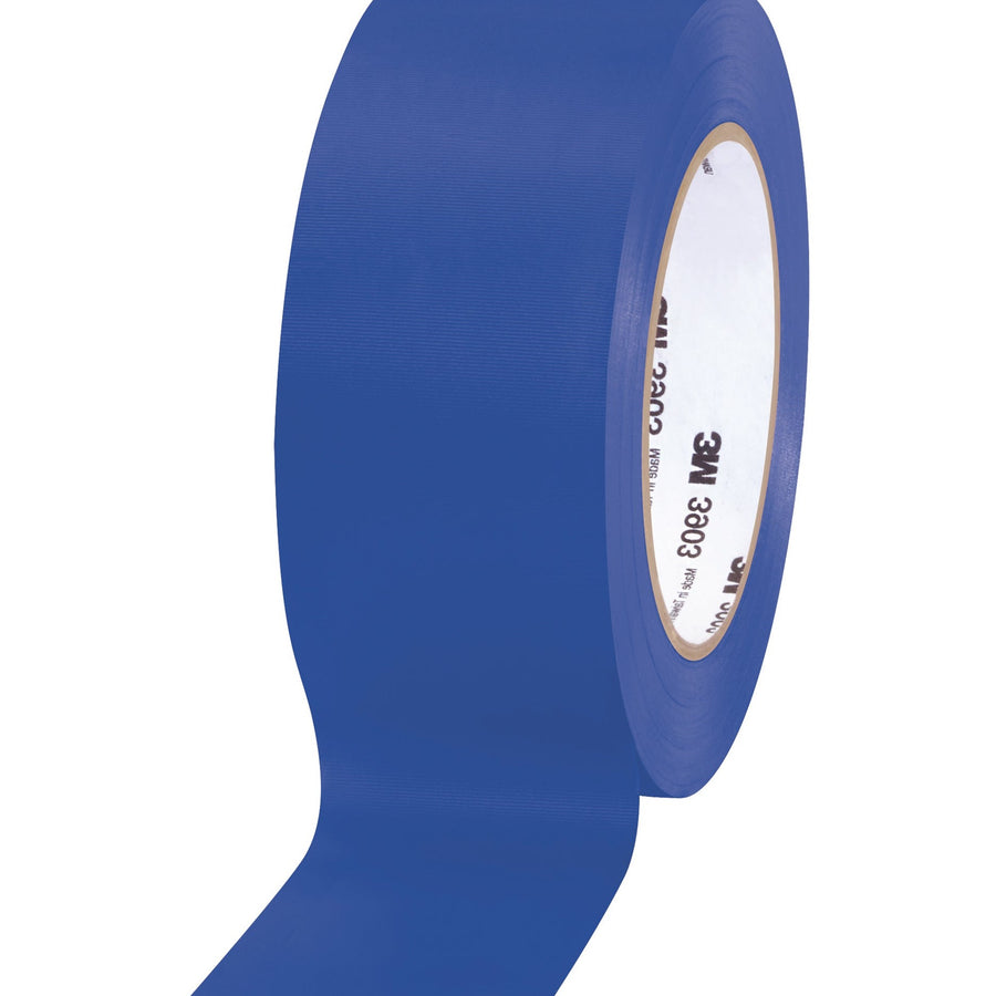 2 in x 50 yd Blue 3M 3903 Vinyl Duct Tape 24/Case T9873903J