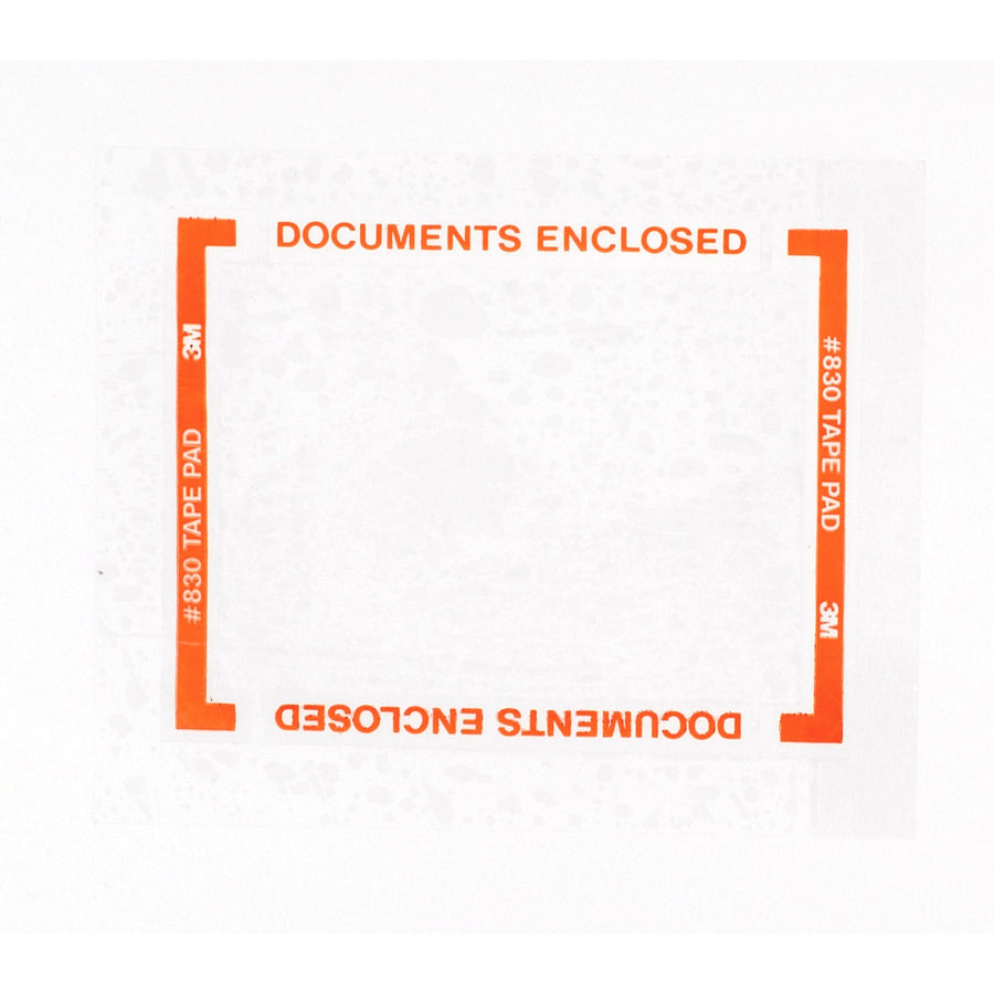 6 in 2.5 Mil Clear 5x 3M 830 Pouch Tape Pads 40/Case T995830