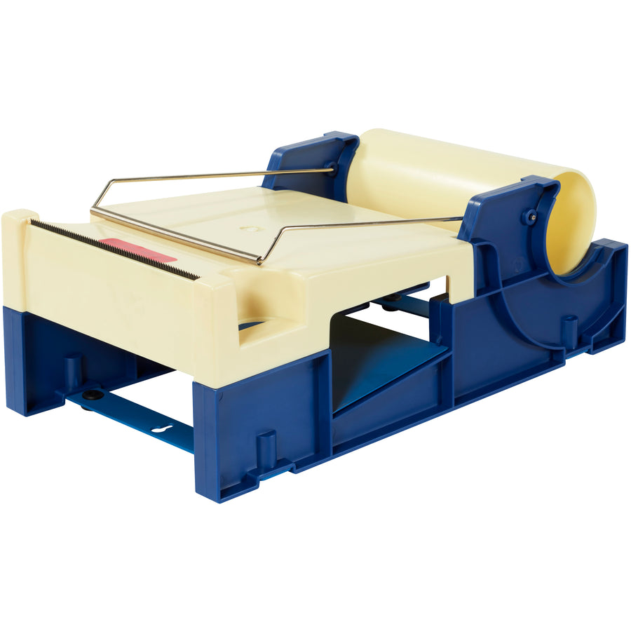 Streamline your label protection workflow with this 6-inch plastic tape dispenser. Engineered for standard-size rolls of label protection and pouch tape, this dispenser delivers reliable, hands-free application for shipping coordinators managing high-volume orders. Sturdy plastic construction ensures durability in fast-paced logistics environments.