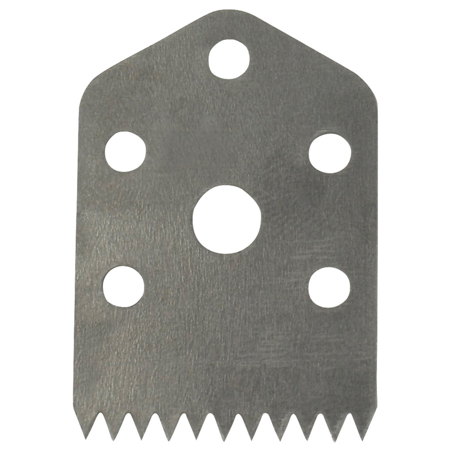 Keep your bag taper running at peak performance with OEM replacement tape cutting blades. Precision-ground metal construction (1 1/4" x 7/8" x 1/16") ensures consistent, clean cuts for optimal case sealing. Sold in cases of 10 for maximum line uptime.