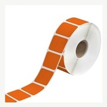 1.5x1 Orange Desktop Direct Thermal Labels 1310/Roll THD319 - alias listing