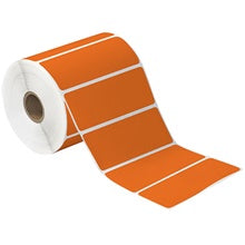 4x1.5 Orange Desktop Direct Thermal Labels 960/Roll