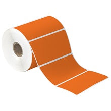 4x3 Orange Desktop DIrect Thermal Labels 500/Roll