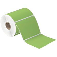4x4 Green Desktop Direct Thermal Labels 377/Roll