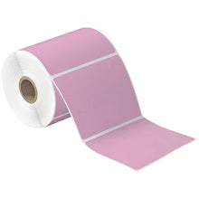 4x4 Pink Desktop Direct Thermal Labels 377/Roll
