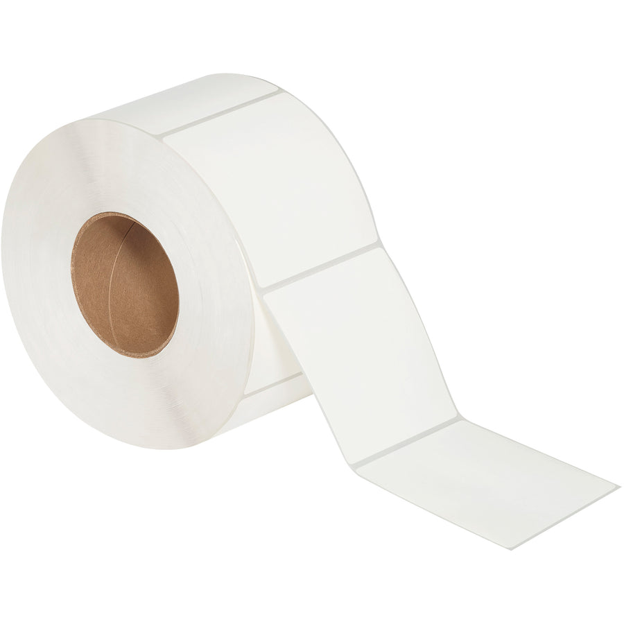 Premium 4x4 inch white matte thermal transfer labels designed for high-volume shipping and product identification. Permanently adhere to corrugated cartons with reliable pressure-sensitive adhesive. Compatible with Zebra, Datamax, and Sato thermal label printers–case of 4 ensures compliance-ready inventory for your logistics operation.