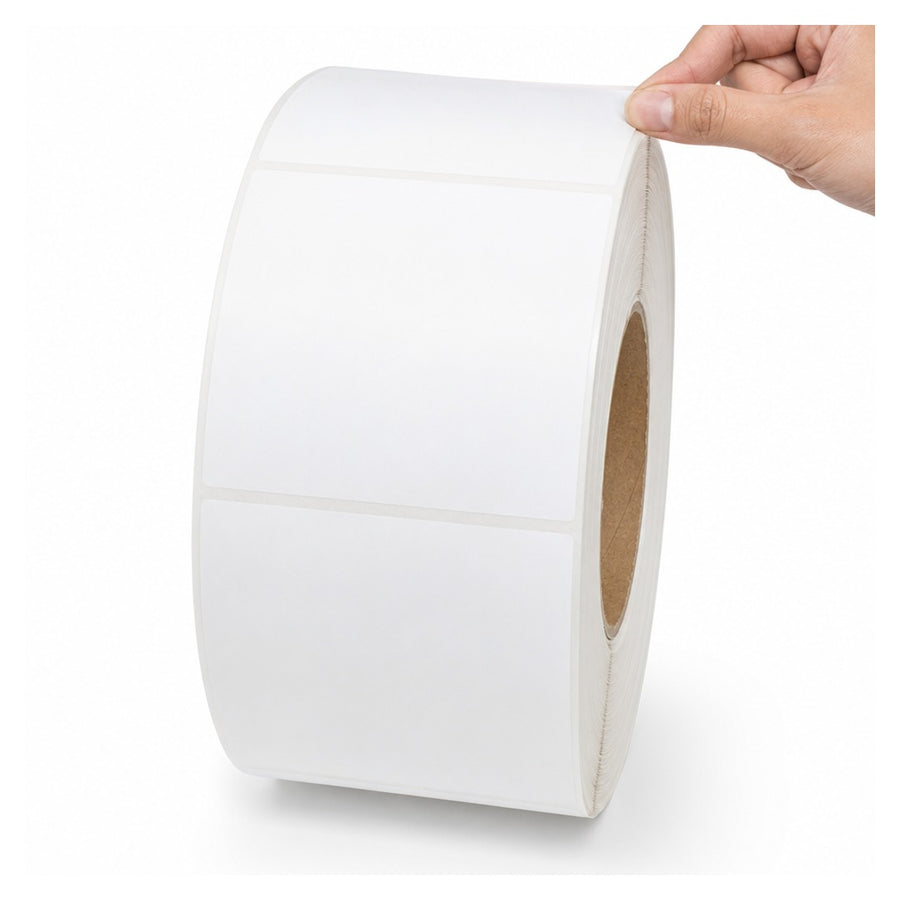 2x4 White Permanent Adhesive Thermal Transfer Labels 1000/Roll THL124