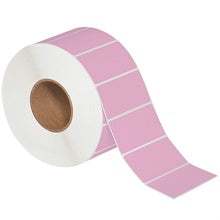 4x2 Pink Thermal Transfer Labels 3000/Roll