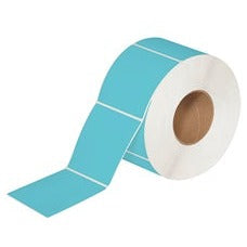 4x4 Blue Thermal Transfer Labels 1500/Roll THL139BE - alias listing