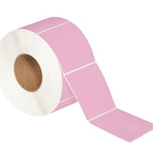 4x4 Pink Thermal Transfer Labels 1500/Roll THL139PK - alias listing