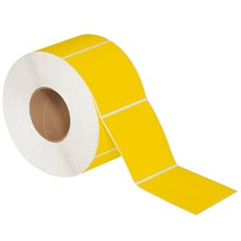 4x4 Yellow Thermal Transfer Labels 1500/Roll