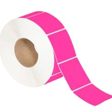 2x3 Fluorescent Pink Thermal Transfer Labels THL143PK - alias listing
