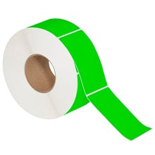 3x5 Fluorescent Green Thermal Transfer Labels
