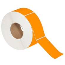3x5 Fluorescent Orange Thermal Transfer Labels