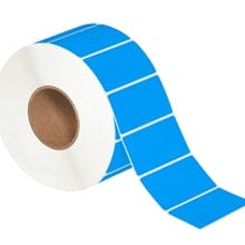 4x2 Fluorescent Blue Thermal Transfer Labels THL145BE - alias listing