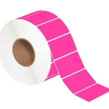 4x2 Fluorescent Pink Thermal Transfer Labels THL145PK - alias listing