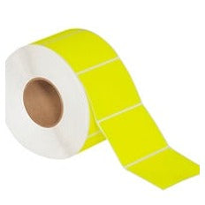 4x3 Fluorescent Yellow Thermal Transfer Labels THL146YW - alias listing