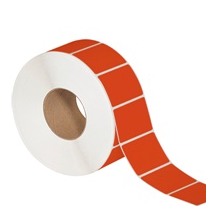 3x2 Red Direct Thermal Labels 3000/Roll