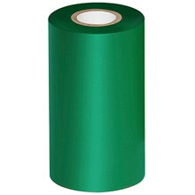 4.33x984 ft Green Thermal Transfer Ribbons Wax/Resin 6/Case