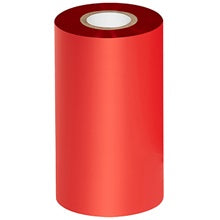 4.33x984 ft Red Thermal Transfer Ribbons Wax/Resin 6/Case
