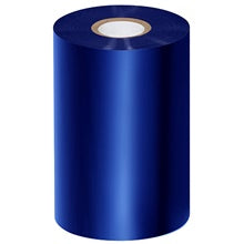 4.33x1476 ft Blue Thermal Transfer Ribbons Wax/Resin 6/Case