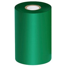 4.33x1476 ft Green Thermal Transfer Ribbons Wax/Resin 6/Case