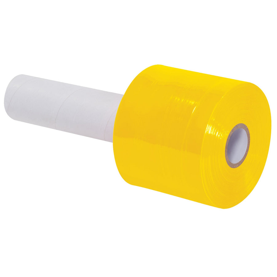 3 in x 1000 ft 80 Gauge Yellow Extended Core Bundling Film 18/Case TNBEC303YEL