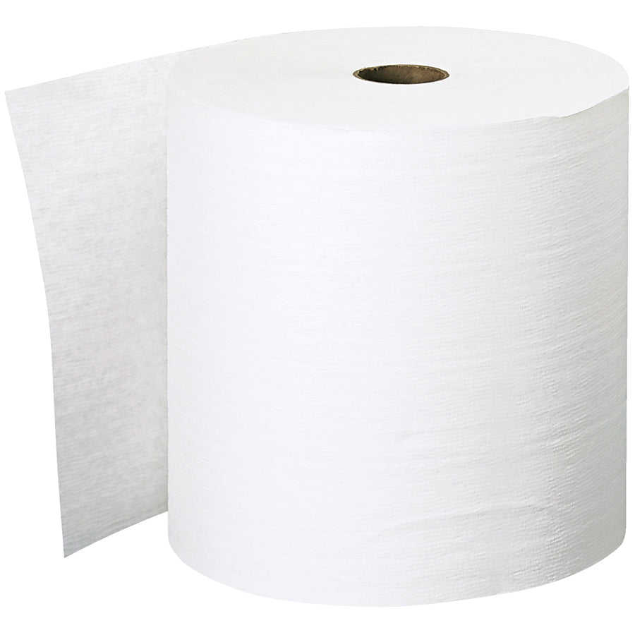 Scott® Essential™ Plus hard roll towels deliver superior hand-drying performance in high-traffic facilities. Each case contains 6 rolls of 8" x 600' white paper towels designed for reliable, cost-efficient dispensing. Ideal for warehouses, manufacturing plants, and commercial restrooms requiring durable, consistent janitorial supplies.