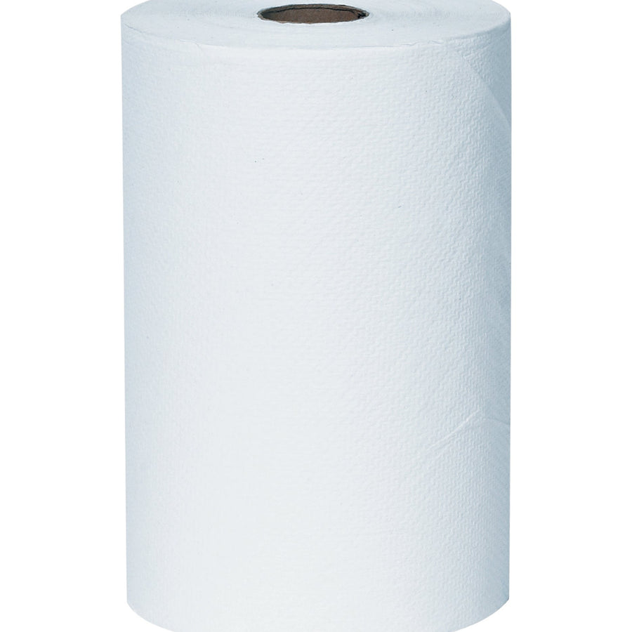 8 in x 350 ft White Hard Wound Roll Towels 12/Case TTWRT