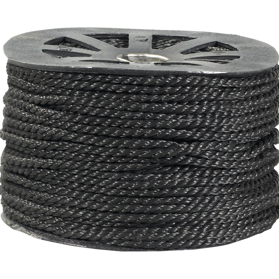1/4 in x 600 ft 1150 lb Black Twisted Polypropylene Rope 1/Case TWR103