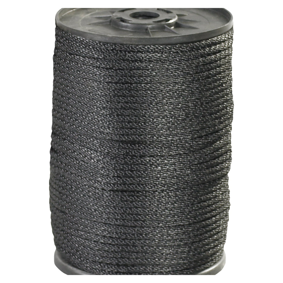 1/8 in x 500 ft 320 lb Black Braided Nylon Rope TWR117