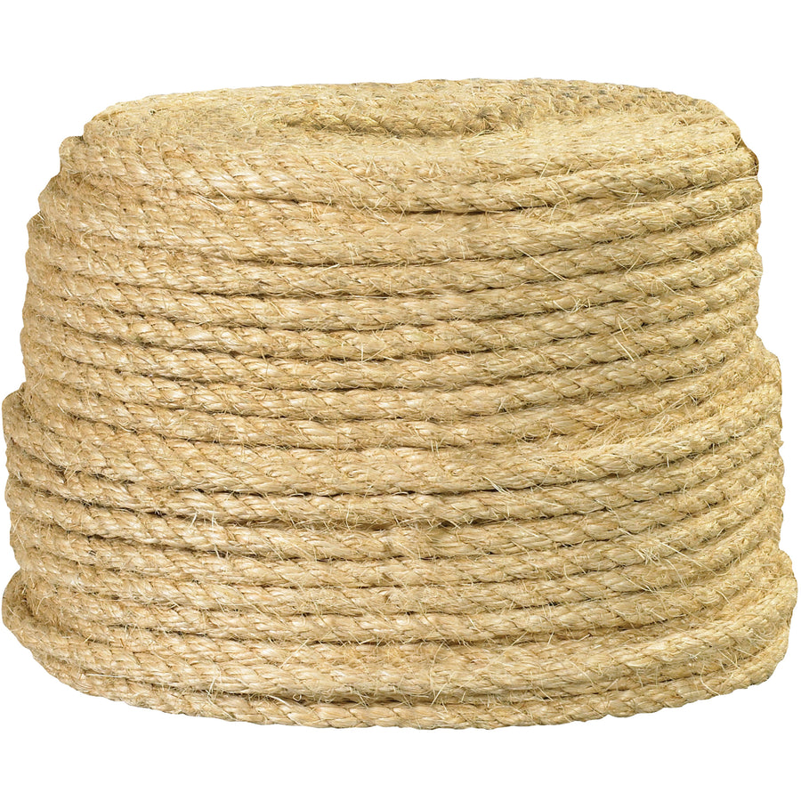 Heavy-duty 1/2" sisal rope delivers 1,700 lb tensile strength for reliable securing and binding applications. Natural fiber construction with firm grip and excellent knot-holding performance. 500' roll per case‚economical solution for farms, warehouses, and industrial operations.