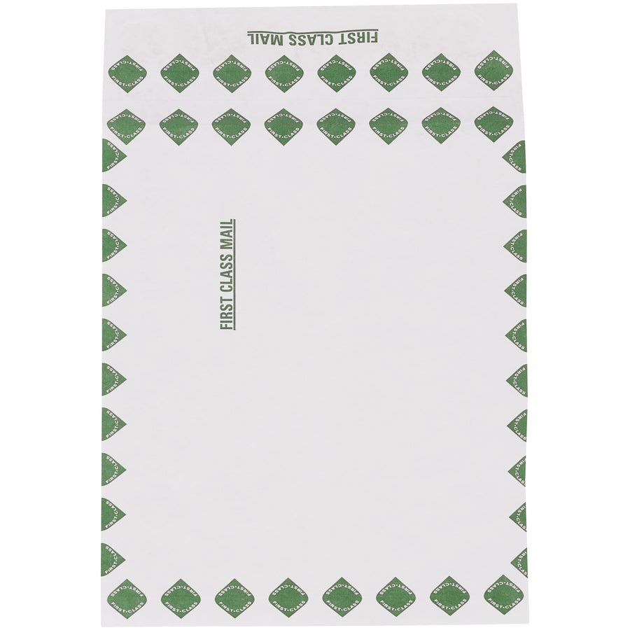 Ship bulky items securely with our 12x16x2 First Class Tyvek expandable envelopes. Made from 18 lb. DuPont Tyvek olefinβ10 times stronger than paper with superior tear, puncture, and moisture resistance. Self-seal closure for quick, reliable sealing. 100 envelopes per case.