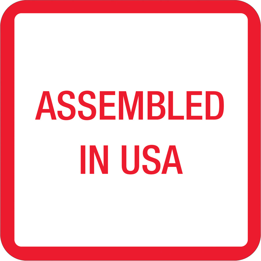 1" x 1" Made in USA Labels - Semi-Gloss Coated Paper, Roll of 500